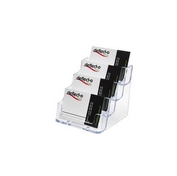 Portatarjetas De Sobremesa Con 4 Compartimentos Deflecto