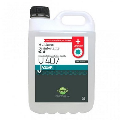 Desinfectante Multiuso Hidroalcohólico Jaguar V407 5L