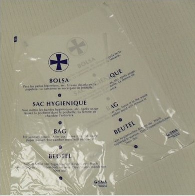 Bolsas Higiénicas De Plástico 15X25Cm