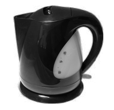 Hervidor Oasis 1,2 L - 1850 W - Plástico Negro 220 V 