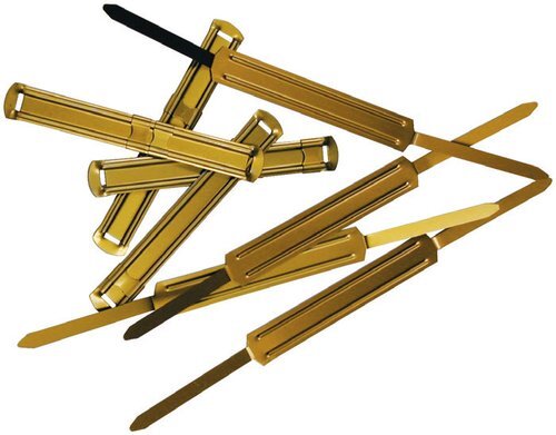 FASTENER OFFICE CLUB METAL DORADO (Caja de 50)